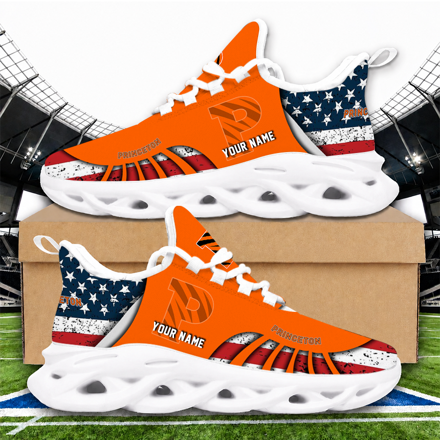 [FAN FAVORITE] NEW CUSTOMIZED NCAA CFH11 PRT PRINCETON TIGERS UNISEX CLUNKY SNEAKERS