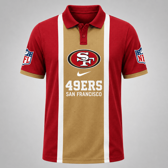 [SPECIAL OFFER] NEW CUSTOMIZED NFL11 SF49 THE 49ERS POLO SHIRT