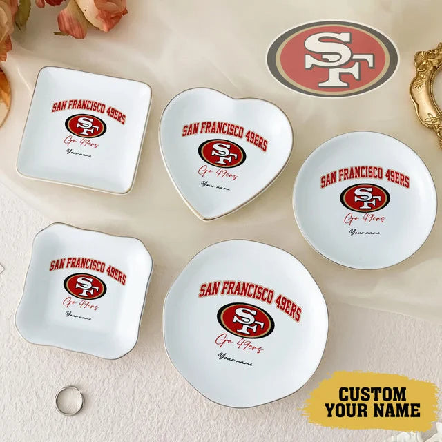 [SPECIAL OFFER] NEW CUSTOMIZED NFL11 SF49 THE 49ERS JEWELRY DISH - 5 SHAPES