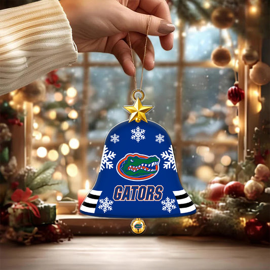 [BIG SALE] PERSONALIZED UNI12 FLG FLORIDA GATORS CHRISTMAS ACRYLIC ORNAMENT
