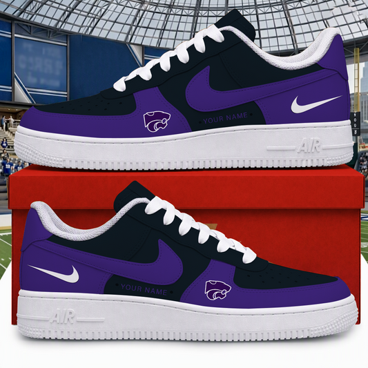 [BIG SALE] PERSONALIZED UNI12 KSW KANSAS STATE WILDCATS AF1 SHOES