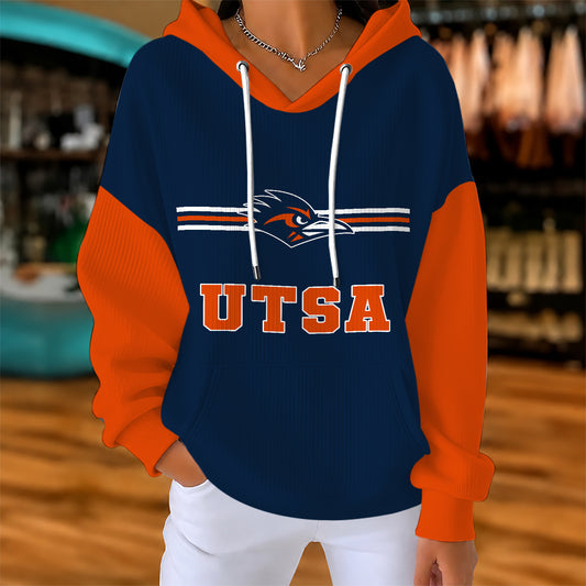 [BIG SALE] PERSONALIZED UNI12 UTS UTSA ROADRUNNERS RIBBED HOODIE & SWEATSHIRT
