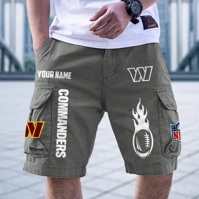 [SPECIAL OFFER] NEW CUSTOMIZED NFL12 WTC WASHINGTON COMMANDERS CARGO SHORTS