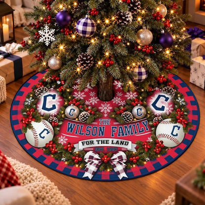 [FLASH SALE] FAMILY NAME & EST. MLB13 CGS THE GUARDIANS CHRISTMAS TREE SKIRT