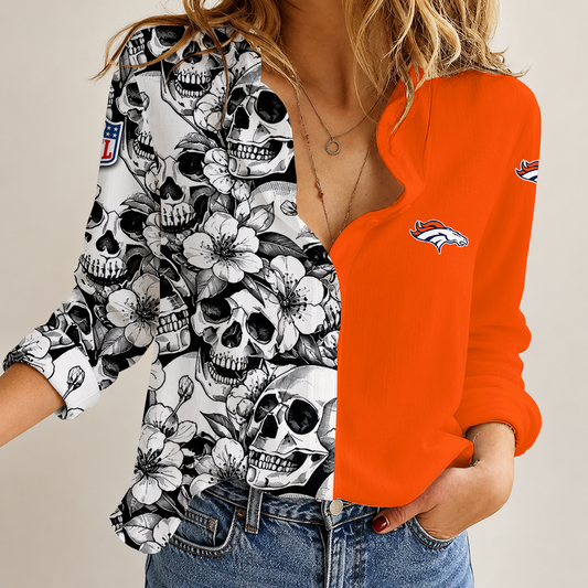 [SPECIAL OFFER] NEW CUSTOMIZED NFL13 DVB THE BRONCOS WOMEN'S CASUAL SHIRT