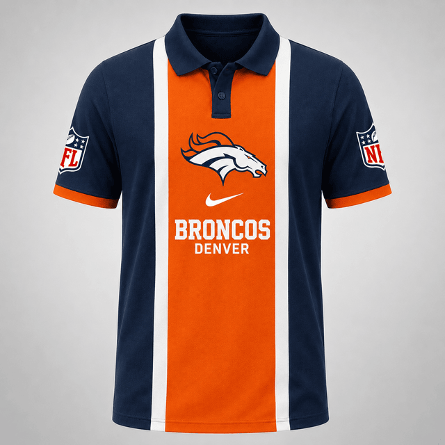 [SPECIAL OFFER] NEW CUSTOMIZED NFL13 DVB THE BRONCOS POLO SHIRT