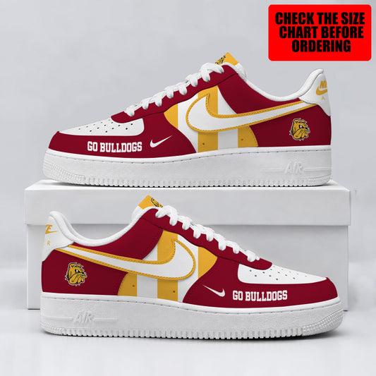 [BIG SALE] PERSONALIZED UNI13 MDB MINNESOTA DULUTH BULLDOGS AF1 SHOES