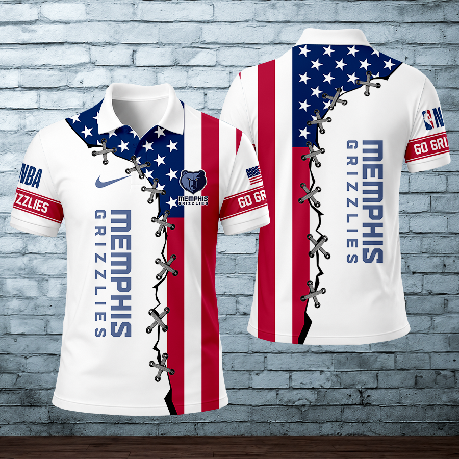 [HOT DEAL] NEW CUSTOMIZED NBA13 MGR MEMPHIS GRIZZLIES POLO SHIRT