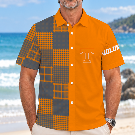 [BIG SALE] PERSONALIZED UNI13 TNV TENNESSEE VOLUNTEERS SHORT-SLEEVE HAWAIIAN SHIRT