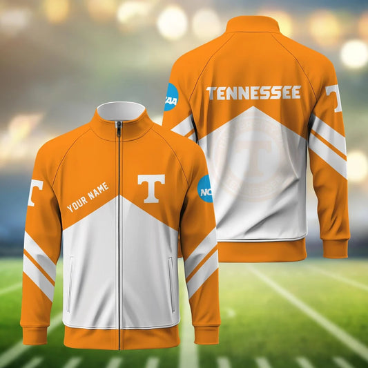 [BIG SALE] PERSONALIZED UNI13 TNV TENNESSEE VOLUNTEERS STAND COLLAR JACKET
