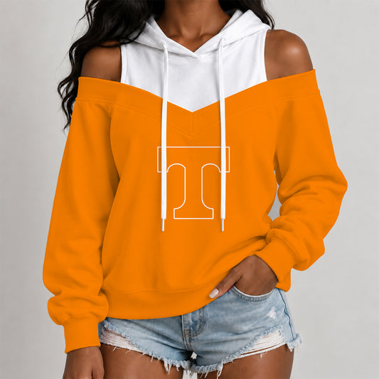[BIG SALE] PERSONALIZED UNI13 TNV TENNESSEE VOLUNTEERS WOMEN'S OFF-SHOULDER HOODIE