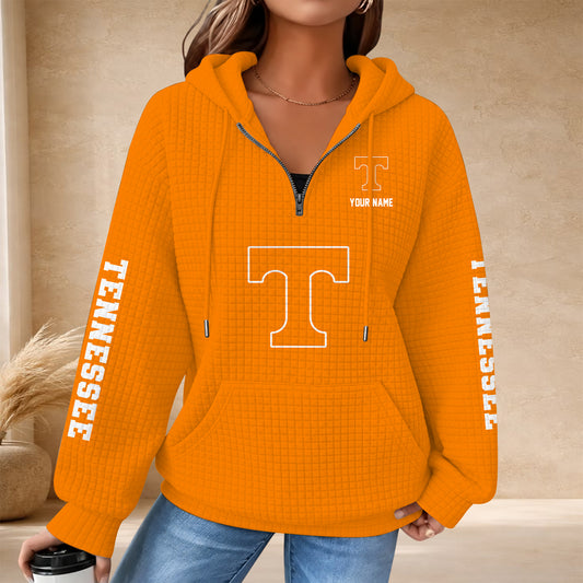 [BIG SALE] PERSONALIZED UNI13 TNV TENNESSEE VOLUNTEERS QUARTER ZIP HOODIE