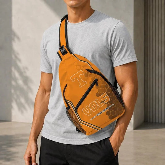 [BIG SALE] PERSONALIZED UNI13 TNV TENNESSEE VOLUNTEERS SLING BAG