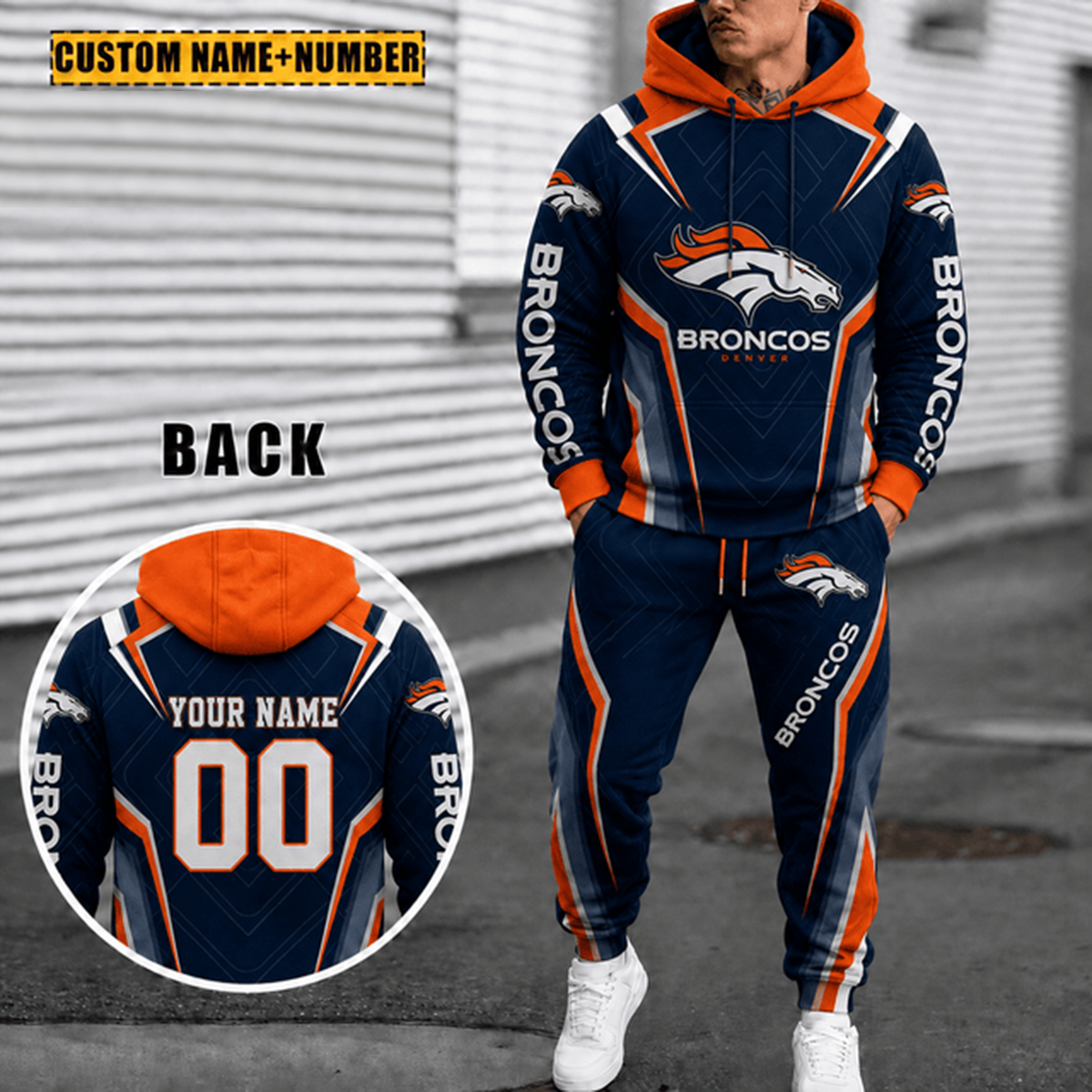 [SPECIAL OFFER] NEW CUSTOMIZED NFL13 DVB THE BRONCOS HOODIE & SWEATPANTS