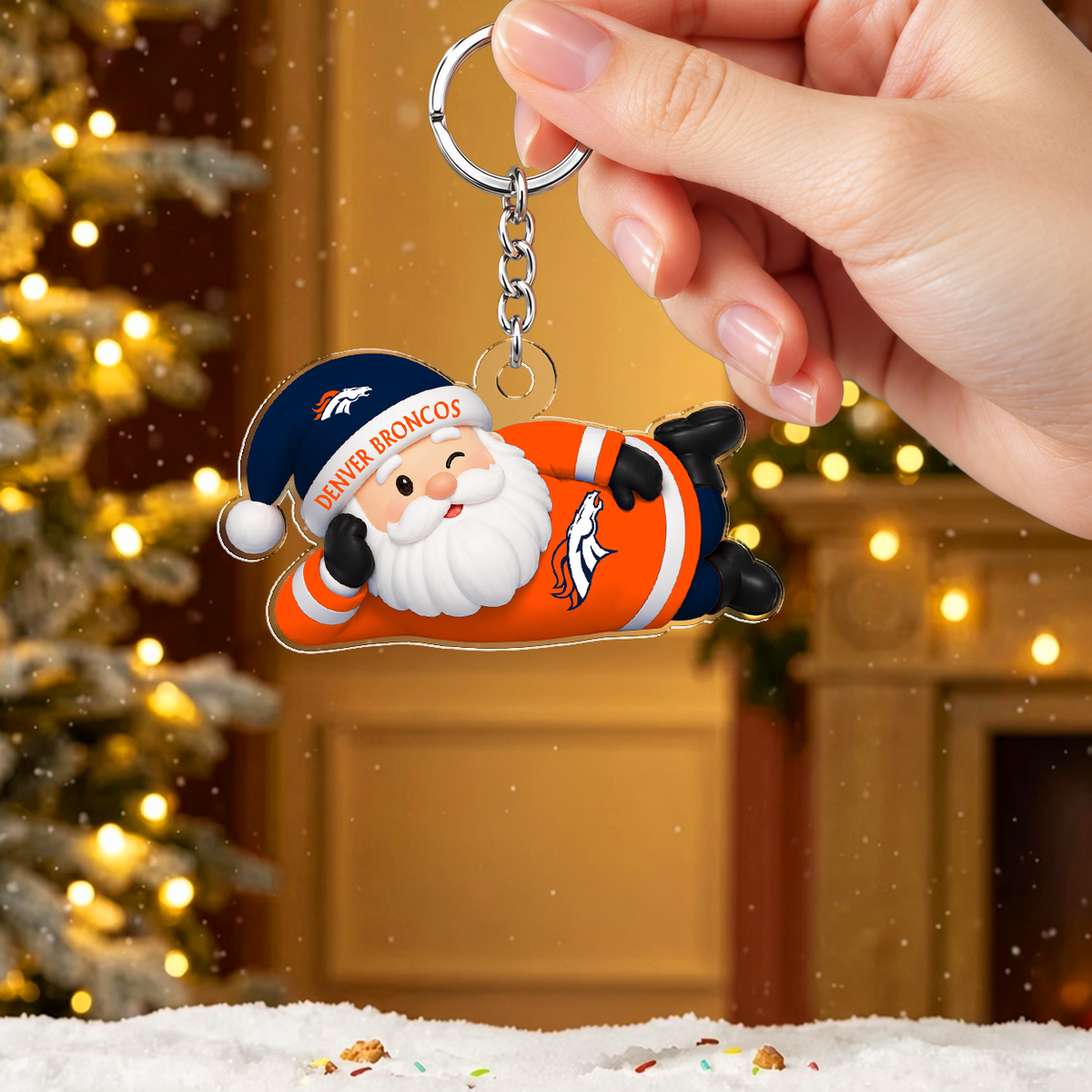 [SPECIAL OFFER] NEW CUSTOMIZED NFL13 DVB THE BRONCOS ACRYLIC KEYCHAIN