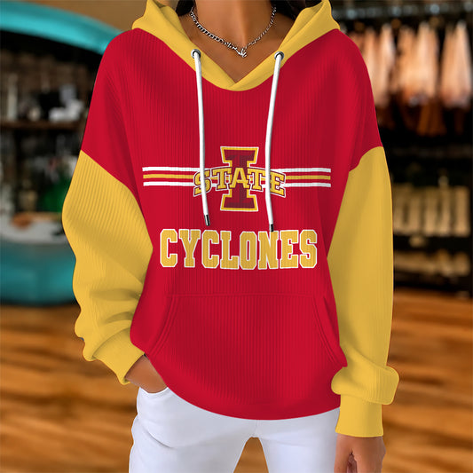 [BIG SALE] PERSONALIZED UNI14 ISC IOWA STATE CYCLONES RIBBED HOODIE & SWEATSHIRT