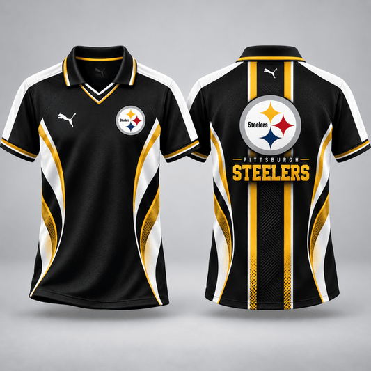 [SPECIAL OFFER] NEW CUSTOMIZED NFL14 PSB THE STEELERS POLO SHIRT