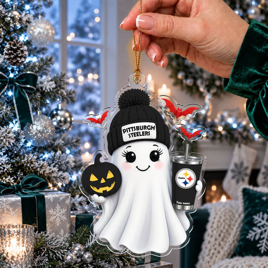 [SPECIAL OFFER] NEW CUSTOMIZED NFL14 PSB PITTSBURGH STEELERS CHRISTMAS ACRYLIC ORNAMENT
