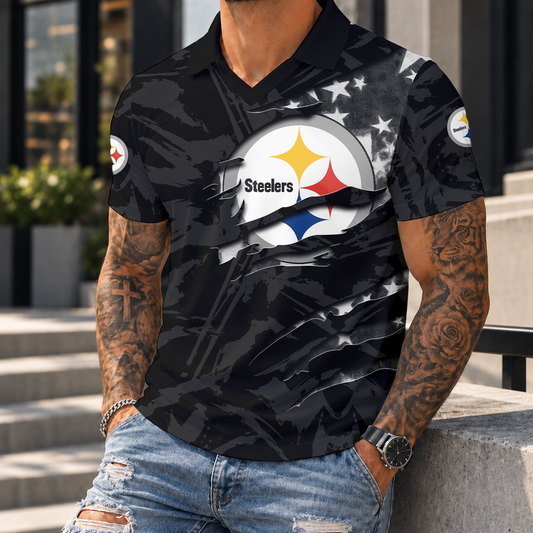 [SPECIAL OFFER] NEW CUSTOMIZED NFL14 PSB THE STEELERS POLO SHIRT
