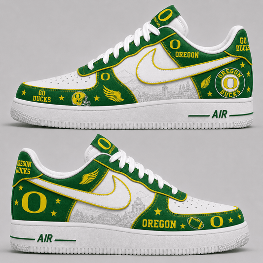 [BIG SALE] PERSONALIZED UNI14 OGD OREGON DUCKS AF1 SHOES