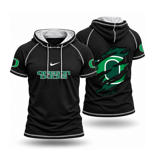 [BIG SALE] PERSONALIZED UNI14 OGD OREGON DUCKS SHORT SLEEVE HOODED SHIRT