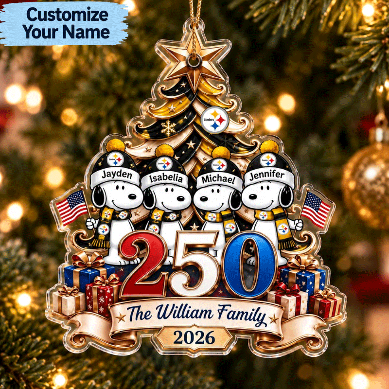 [SPECIAL OFFER] NEW CUSTOMIZED NFL14 PSB THE STEELERS ACRYLIC ORNAMENT