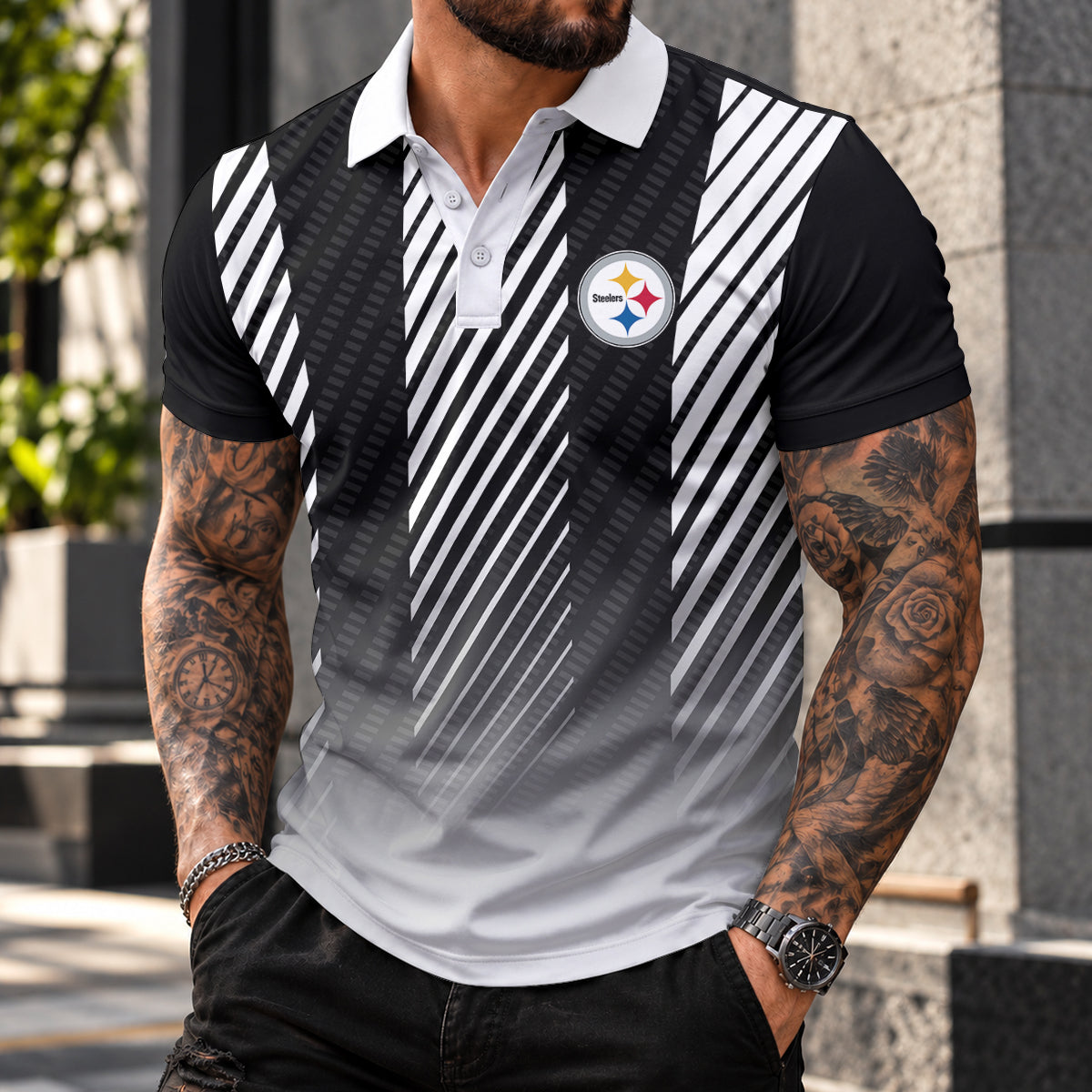 [SPECIAL OFFER] NEW CUSTOMIZED NFL14 PSB THE STEELERS POLO SHIRT