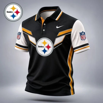 [SPECIAL OFFER] NEW CUSTOMIZED NFL14 PSB THE STEELERS POLO SHIRT