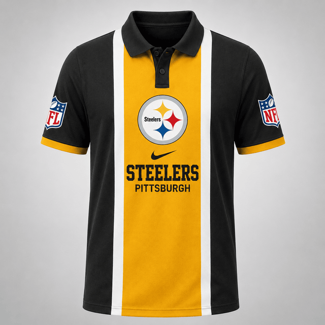 [SPECIAL OFFER] NEW CUSTOMIZED NFL14 PSB THE STEELERS POLO SHIRT