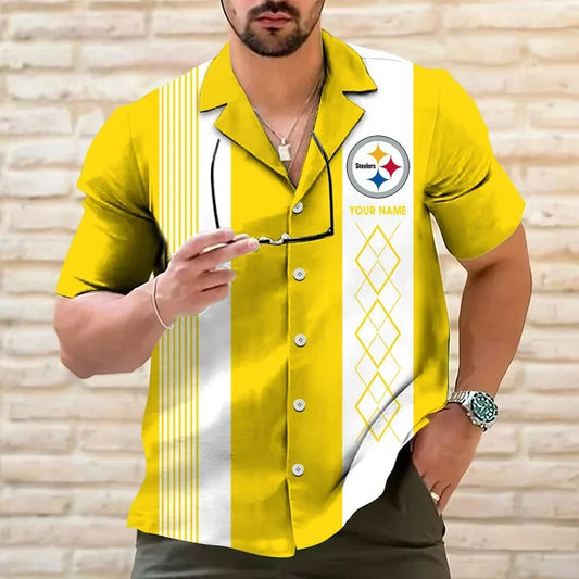 [SPECIAL OFFER] NEW CUSTOMIZED NFL14 PSB PITTSBURGH STEELERS HAWAIIAN SHIRT