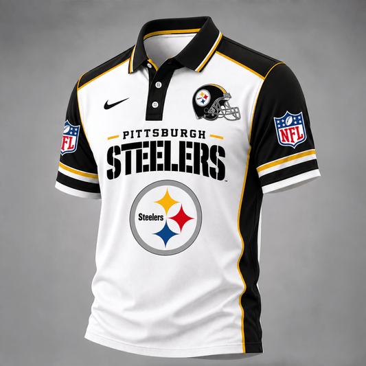 [SPECIAL OFFER] NEW CUSTOMIZED NFL14 PSB THE STEELERS POLO SHIRT