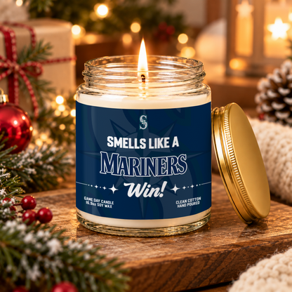 [FLASH SALE] NEW CUSTOMIZED MLB14 SMS THE MARINERS FROSTED GLASS CANDLE