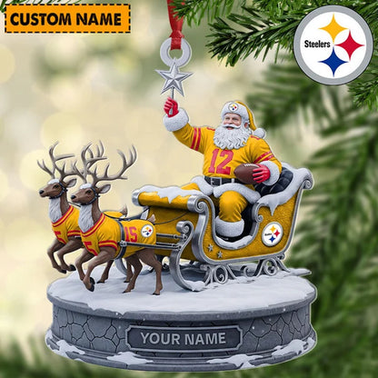 [SPECIAL OFFER] NEW CUSTOMIZED NFL14 PSB THE STEELERS ACRYLIC ORNAMENT