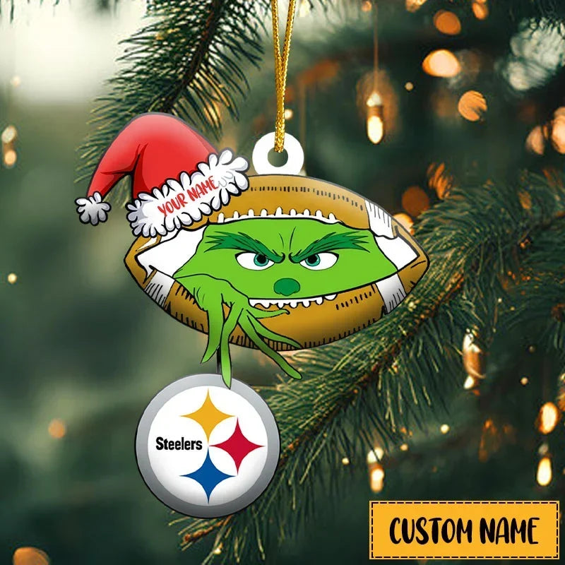 [SPECIAL OFFER] NEW CUSTOMIZED NFL14 PSB THE STEELERS ACRYLIC ORNAMENT