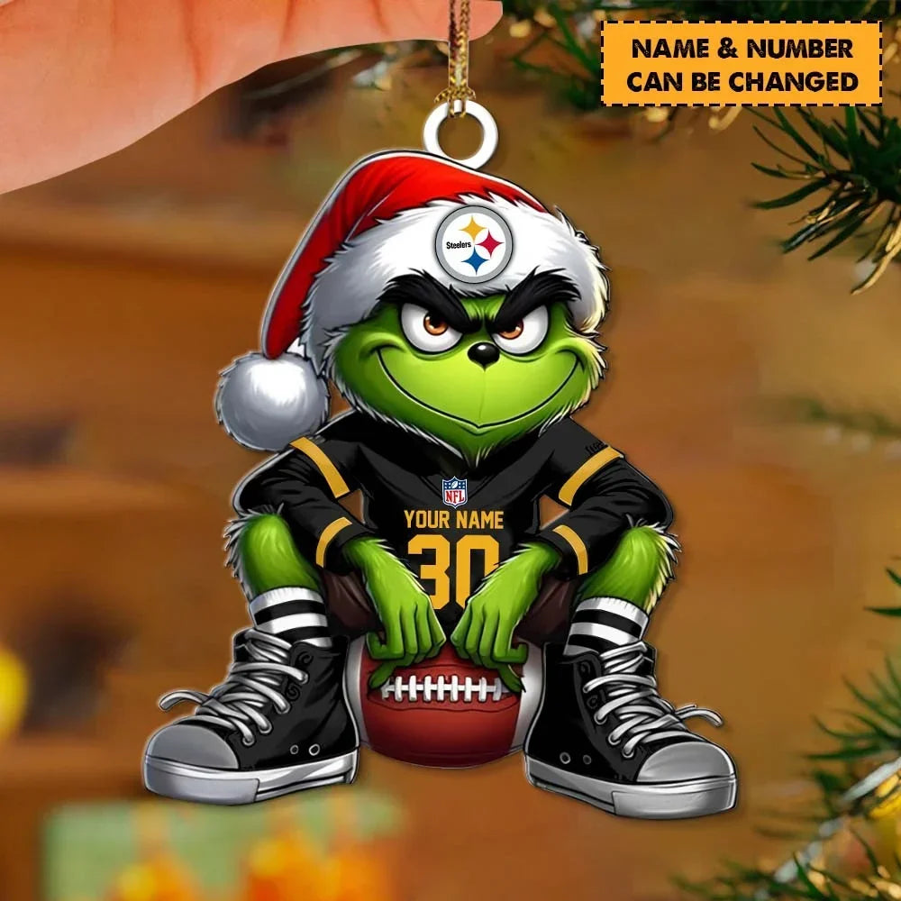 [SPECIAL OFFER] NEW CUSTOMIZED NFL14 PSB THE STEELERS ACRYLIC ORNAMENT