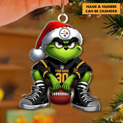 [SPECIAL OFFER] NEW CUSTOMIZED NFL14 PSB THE STEELERS ACRYLIC ORNAMENT