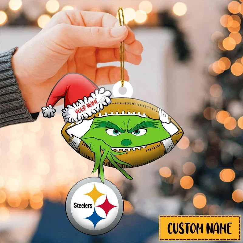 [SPECIAL OFFER] NEW CUSTOMIZED NFL14 PSB THE STEELERS ACRYLIC ORNAMENT