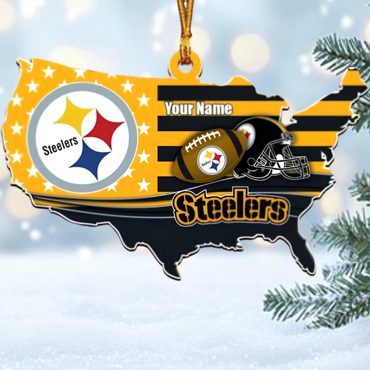 [SPECIAL OFFER] NEW CUSTOMIZED NFL14 PSB THE STEELERS ACRYLIC ORNAMENT