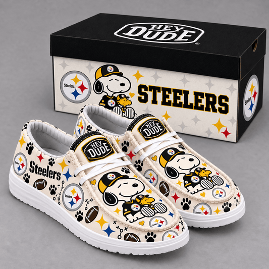 [SPECIAL OFFER] NEW CUSTOMIZED NFL14 PSB PITTSBURGH STEELERS LOAFER SHOES