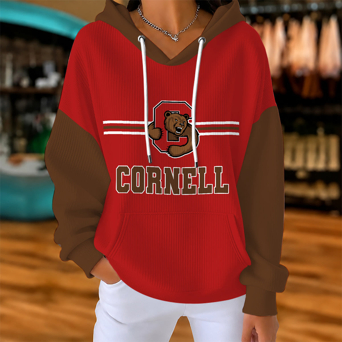 [BIG DEAL] PERSONALIZED UNI15 CBR CORNELL BIG RED RIBBED HOODIE & SWEATSHIRT