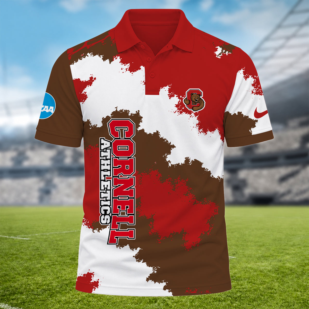 [BIG DEAL] PERSONALIZED UNI15 CBR CORNELL BIG RED MULTICOLOR POLO SHIRT