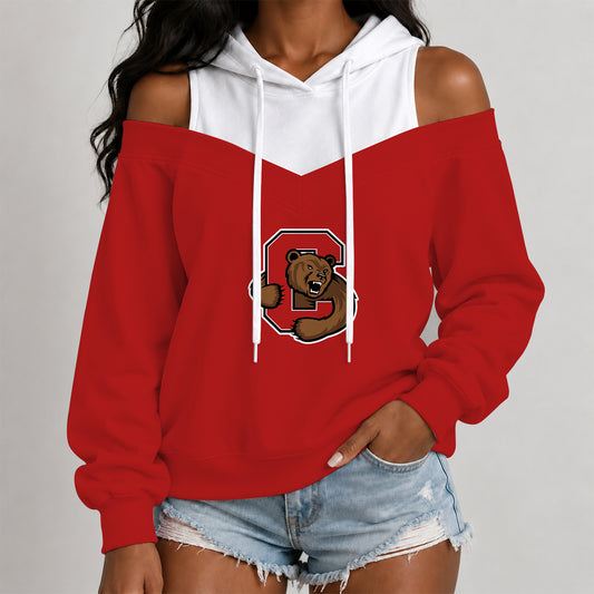 [BIG DEAL] PERSONALIZED UNI15 CBR CORNELL BIG RED WOMEN'S OFF-SHOULDER HOODIE