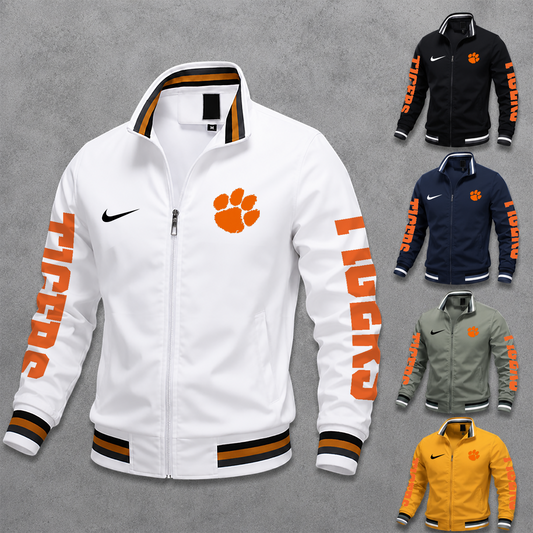 [BIG SALE] PERSONALIZED UNI15 CST CLEMSON TIGERS MEN'S CASUAL JACKET