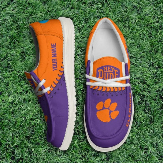 [BIG SALE] PERSONALIZED UNI15 CST CLEMSON TIGERS LOAFER SHOES