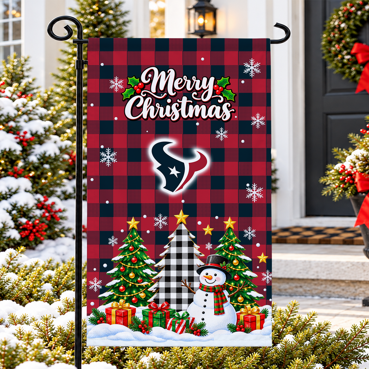 [SPECIAL OFFER] NEW CUSTOMIZED NFL15 HTT THE TEXANS GARDEN FLAG