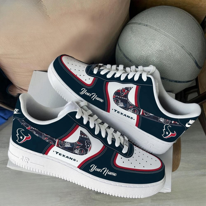 [SPECIAL OFFER] NEW CUSTOMIZED NFL15 HTT HOUSTON TEXANS AF1 SNEAKERS