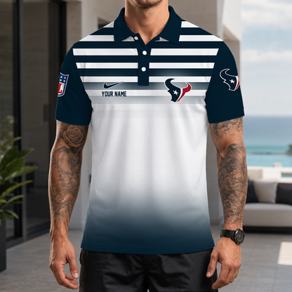 [SPECIAL OFFER] NEW CUSTOMIZED NFL15 HTT HOUSTON TEXANS POLO SHIRT