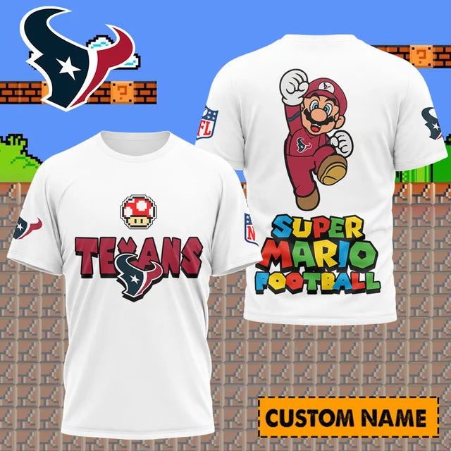 [SPECIAL OFFER] NEW CUSTOMIZED NFL15 HTT HOUSTON TEXANS SUPER MARIO T-SHIRT, HOODIE, ZIP HOODIE
