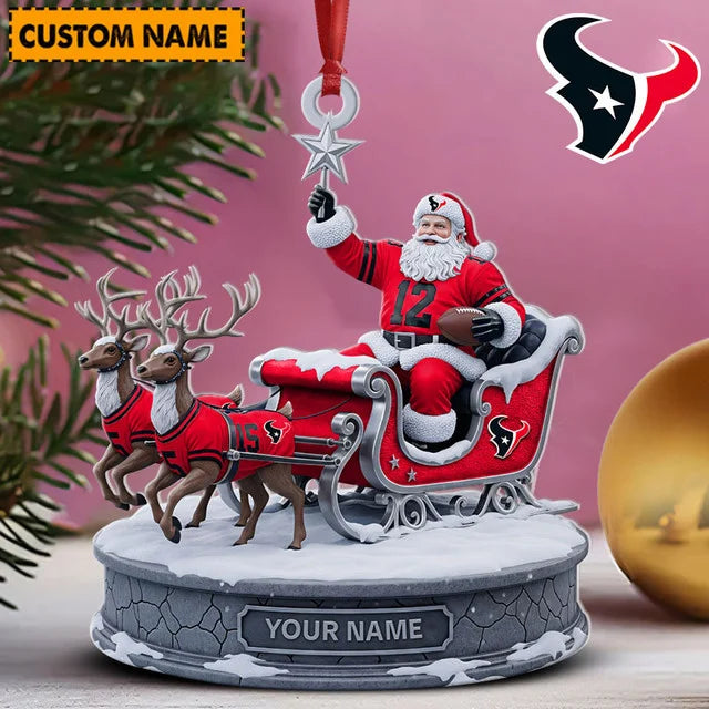 [SPECIAL OFFER] NEW CUSTOMIZED NFL15 HTT THE TEXANS ACRYLIC ORNAMENT