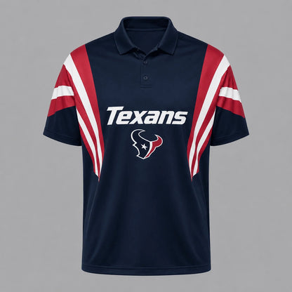[SPECIAL OFFER] NEW CUSTOMIZED NFL15 HTT HOUSTON TEXANS POLO SHIRT